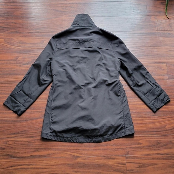 Black Windbreaker Jacket Size M - Picture 3 of 8